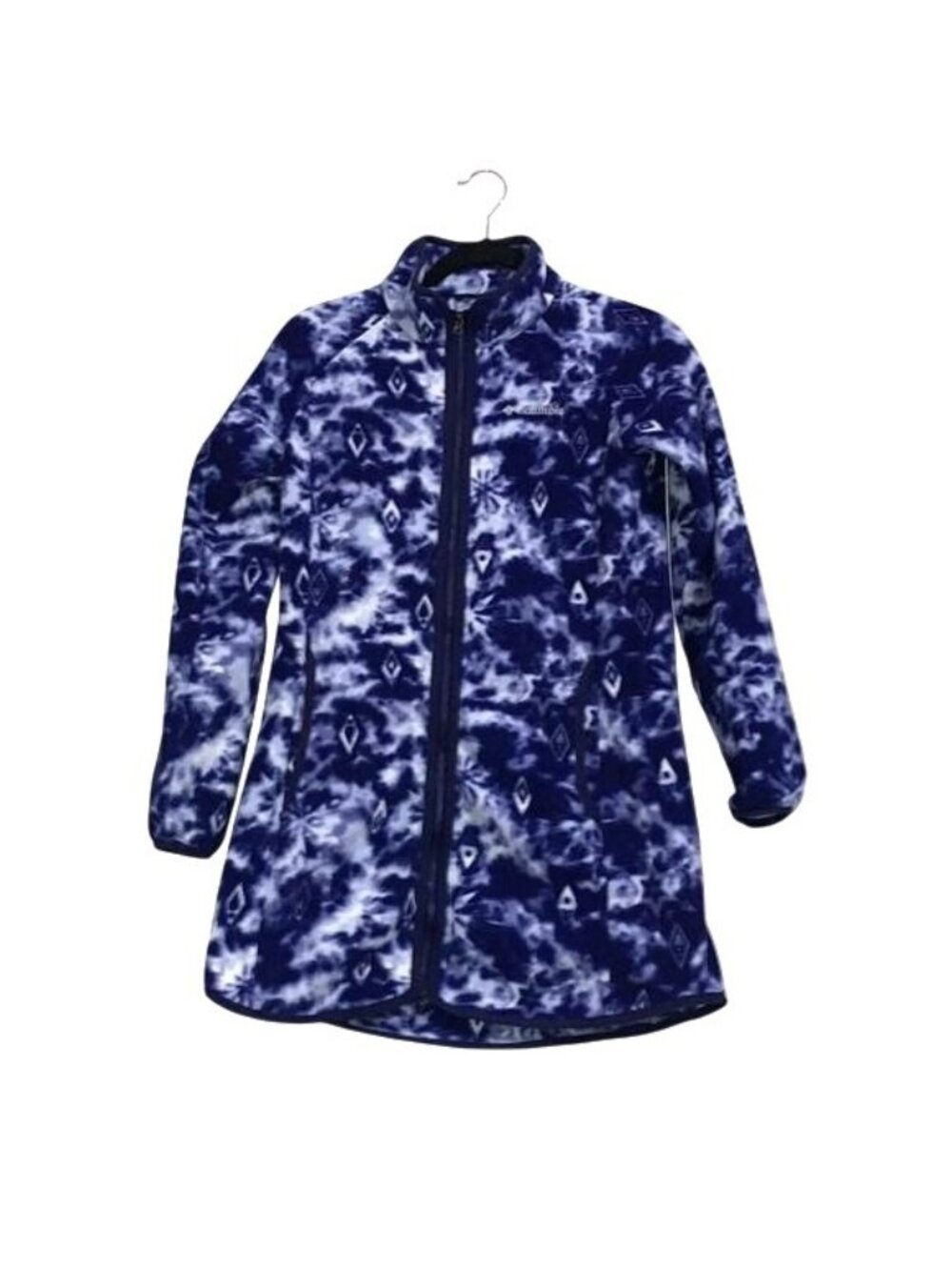 Columbia Disney Frozen II Kids Fleece Jacket L Blue Tie-Dye - Picture 2 of 7